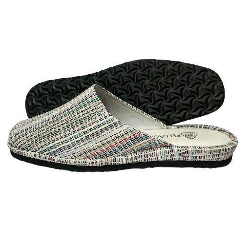 Кімнатні тапочки Pellagio 1070 білі риски