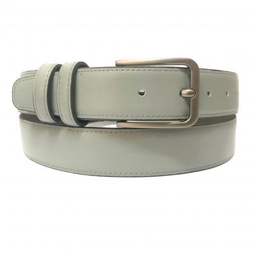 Кожаный ремень Pellagio односторонний 35311-13 светло-серый наппа