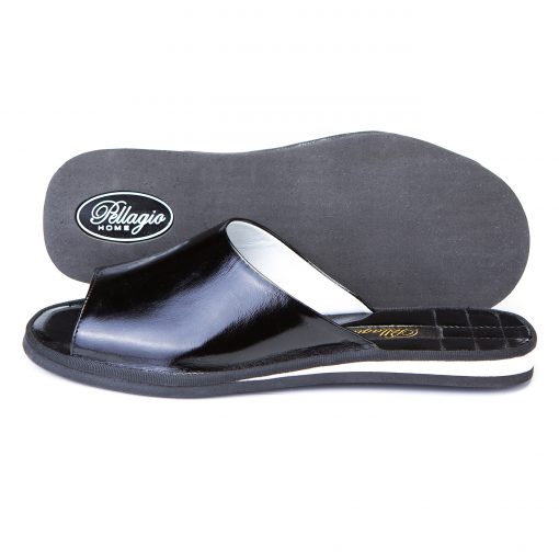 Alternative view of Кімнатні тапочки Pellagio 5641 чорний лак