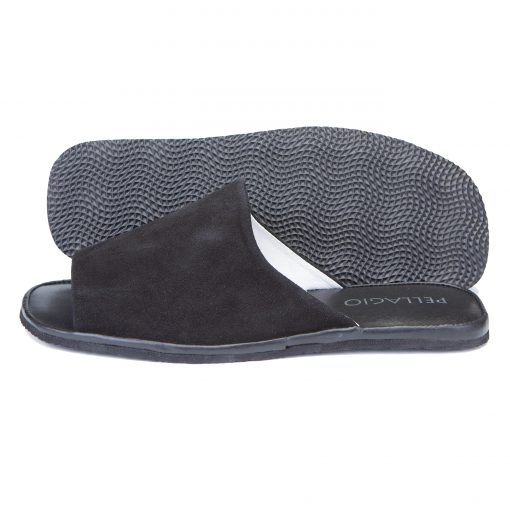 Alternative view of Кімнатні тапочки Pellagio/Carvari 160 чорна замша