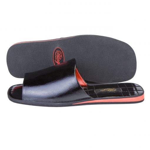 Alternative view of Кімнатні тапочки Pellagio 1601 чорний лак