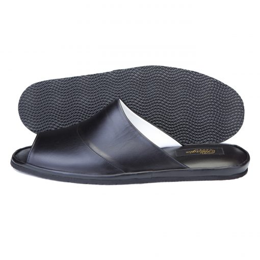 Alternative view of Кімнатні тапочки Pellagio 701 чорна напа