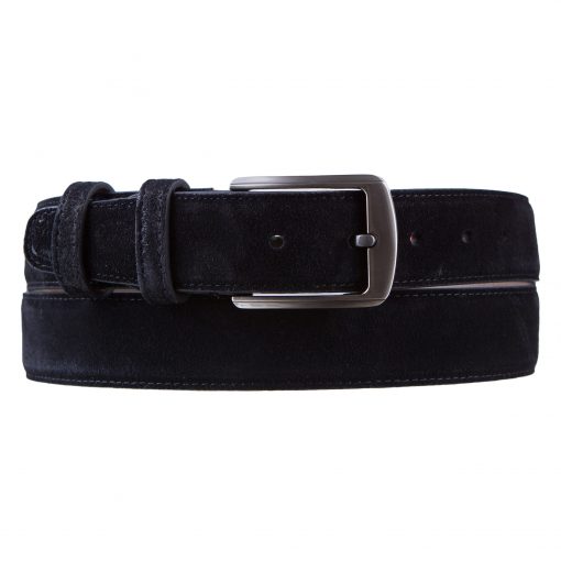 Кожаный ремень Pellagio односторонний 35311-51 черная замша