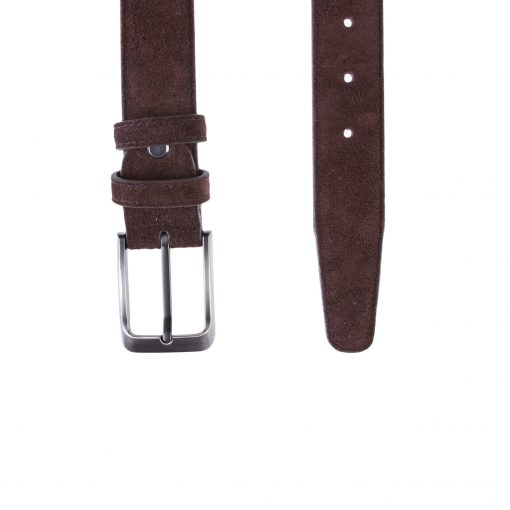 Alternative view of Кожаный ремень Pellagio односторонний 35311-52 темно-коричневая замша