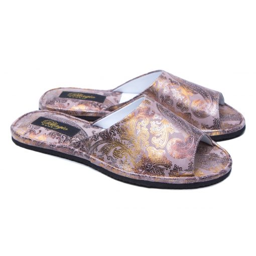 Кімнатні тапочки Pellagio 564 рожеве золото огірок