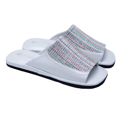 Кімнатні тапочки Pellagio 386 перламутр+риски