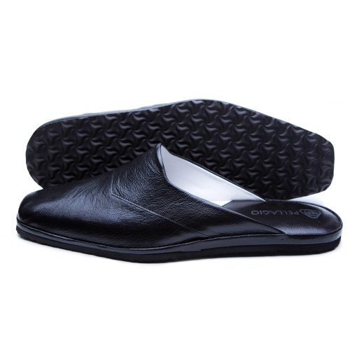 Alternative view of Кімнатні тапочки Pellagio 903 чорна напа