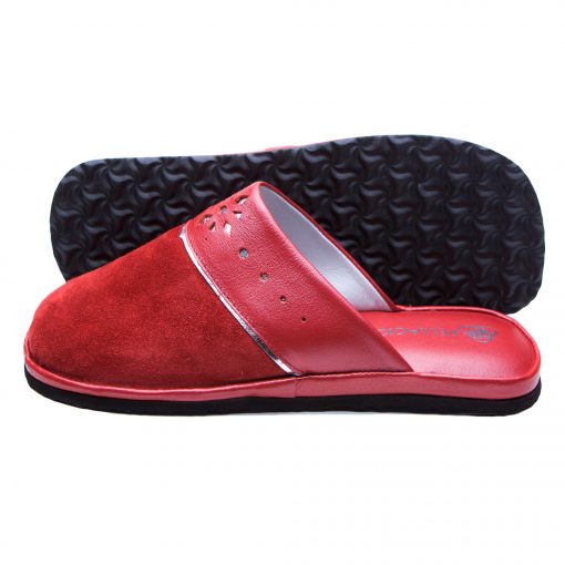 Alternative view of Кімнатні тапочки Pellagio 372 червоний+замша