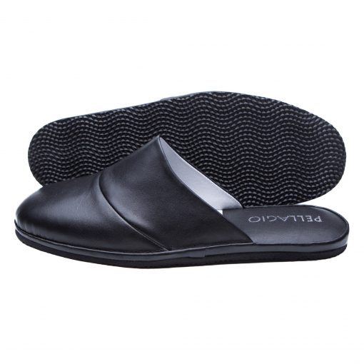 Alternative view of Кімнатні тапочки Pellagio/Pazolini 721 чорна напа