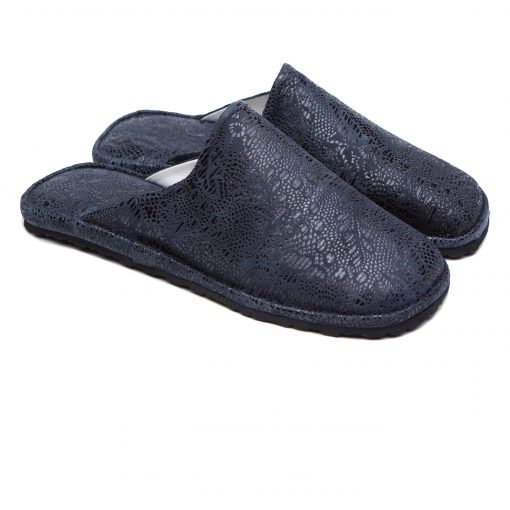 Кімнатні тапочки Pellagio 320 синій лист