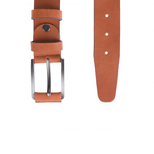 Alternative view of Кожаный ремень Pellagio односторонний сasual 35-3 коньяк