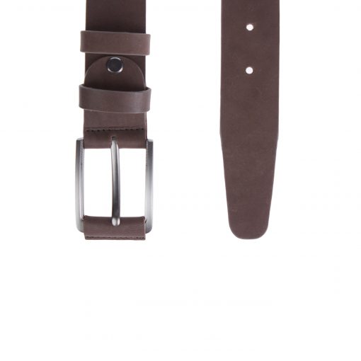 Alternative view of Кожаный ремень Pellagio односторонний сasual 35-1 коричневый