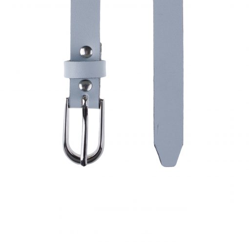 Alternative view of Шкіряний ремінь Pellagio 16313 жіночий 16мм світло-сіра напа