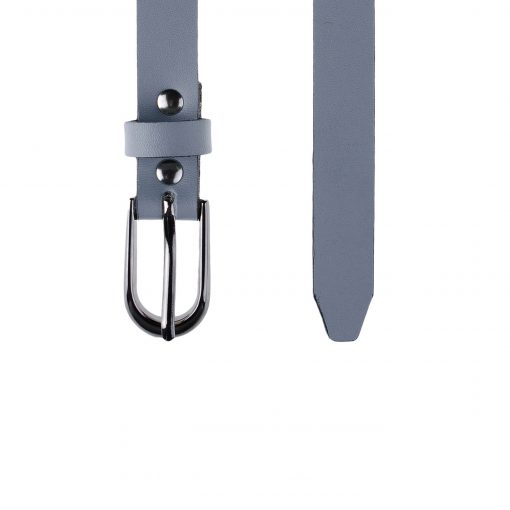 Alternative view of Шкіряний ремінь Pellagio 16312 жіночий 16мм темно-сіра напа