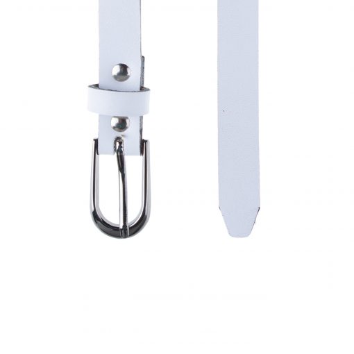 Alternative view of Шкіряний ремінь Pellagio 16320 жіночий 16мм біла напа