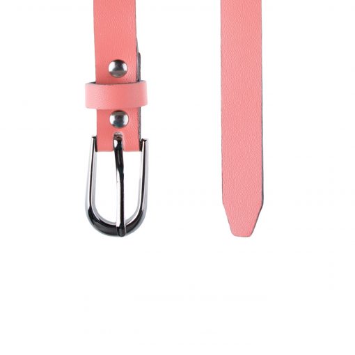 Alternative view of Шкіряний ремінь Pellagio 16326 жіночий 16мм корал напа