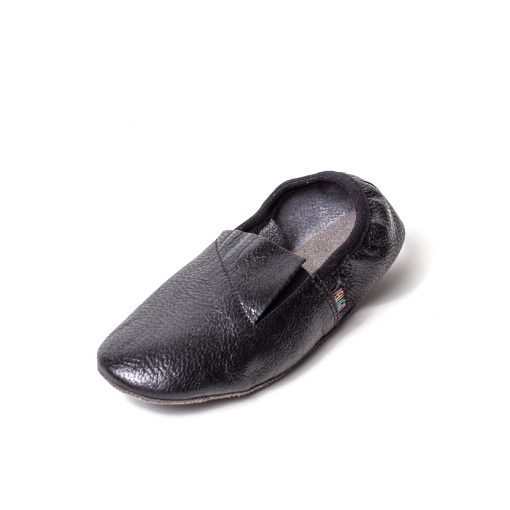 Чешки шкіряні з додатковою задньою резинкою Pellagio 040-01 Чорні