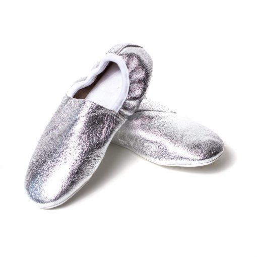 Alternative view of Чешки шкіряні з додатковою задньою резинкою Pellagio 040-34 Срібло