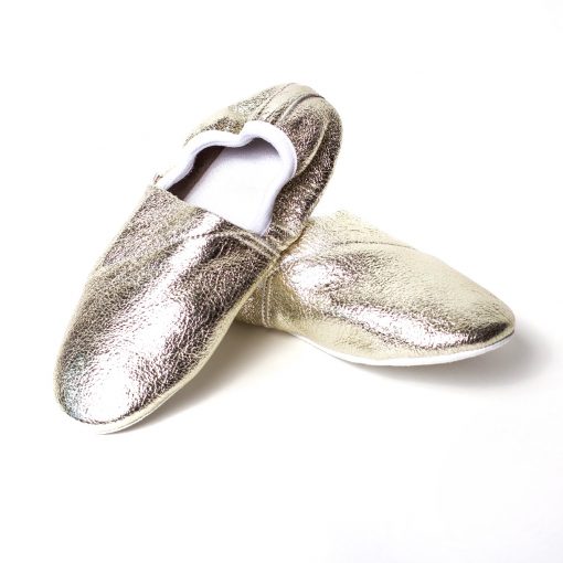 Alternative view of Чешки шкіряні з додатковою задньою резинкою Pellagio 040-60 Золото