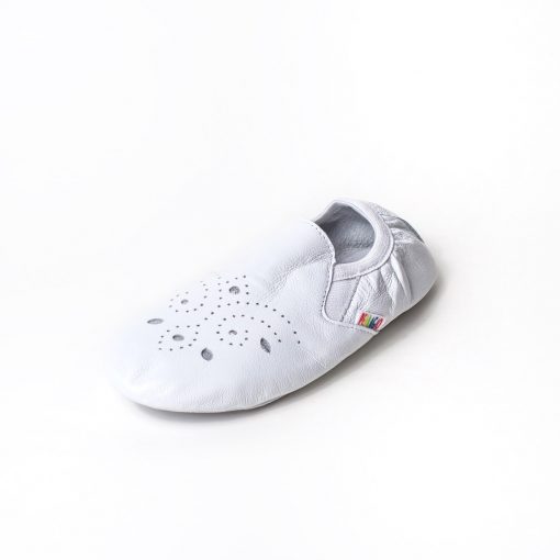 Чешки шкіряні з перфорованою союзкою Pellagio 047-04 Білі