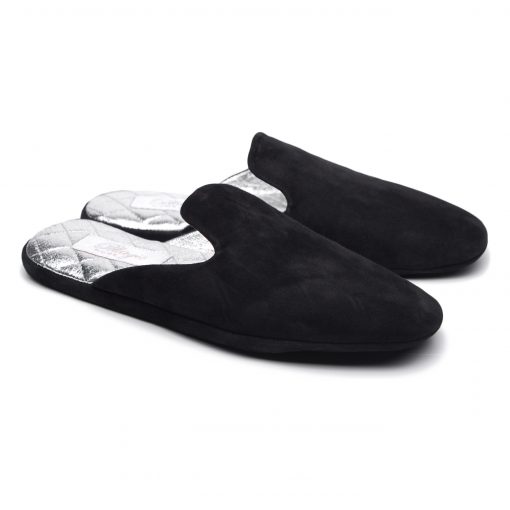 Кімнатні тапочки Pellagio 3940 чорна замша