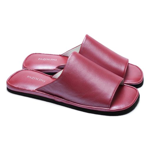 Кімнатні тапочки Pellagio/Pazolini 360 темно-рожева напа