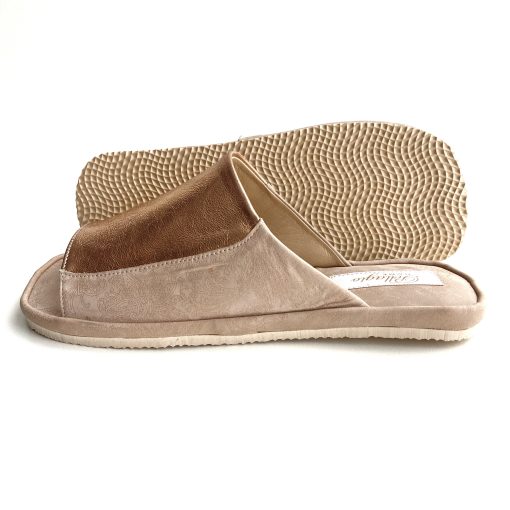 Alternative view of Кімнатні тапочки Pellagio 386 бежевий+золото