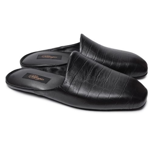 Кімнатні тапочки Pellagio 221 Total Black Croco