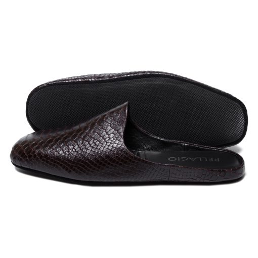 Alternative view of Кімнатні тапочки Pellagio 221 коричневий пітон
