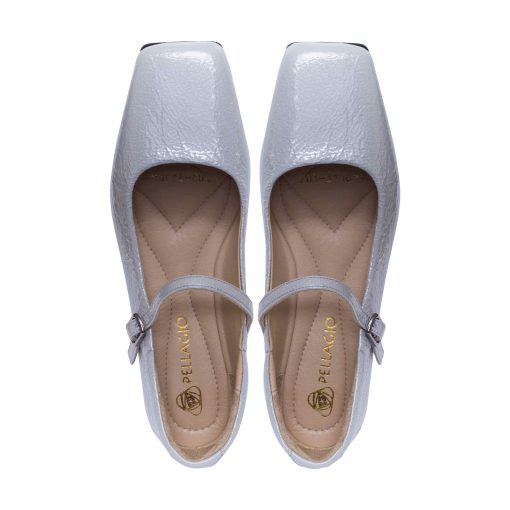 Alternative view of Балетки "мері-джейн" Pellagio 203/3116 світло-сірі