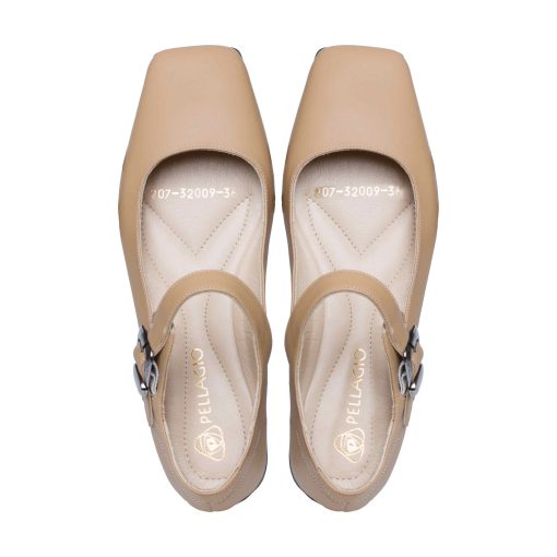 Alternative view of Балетки "мері-джейн" Pellagio 207/32009 бежеві