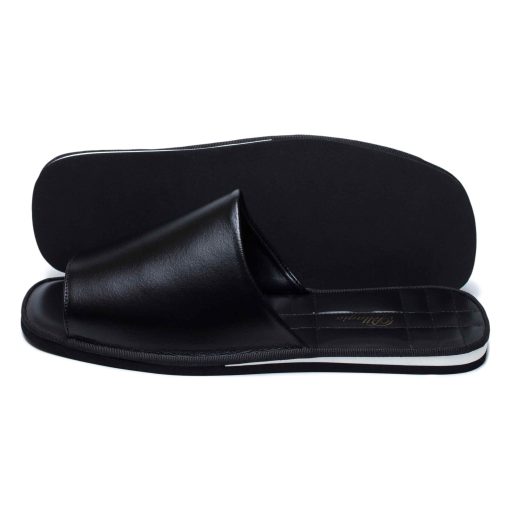 Alternative view of Кімнатні тапочки Pellagio 1601 чорна напа