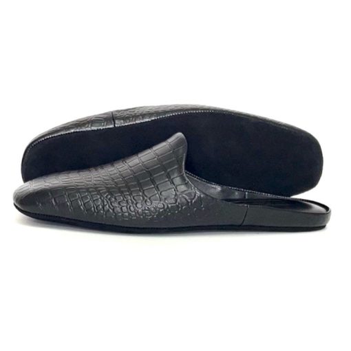 Alternative view of Кімнатні тапочки Pellagio 221 Total Black Croco