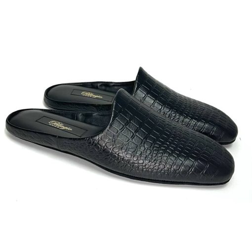 Кімнатні тапочки Pellagio 221 Total Black Croco
