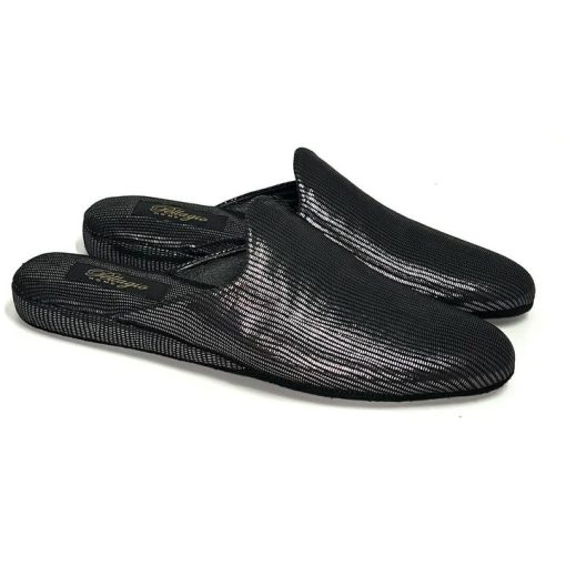 Кімнатні тапочки Pellagio 550 чорне срібло