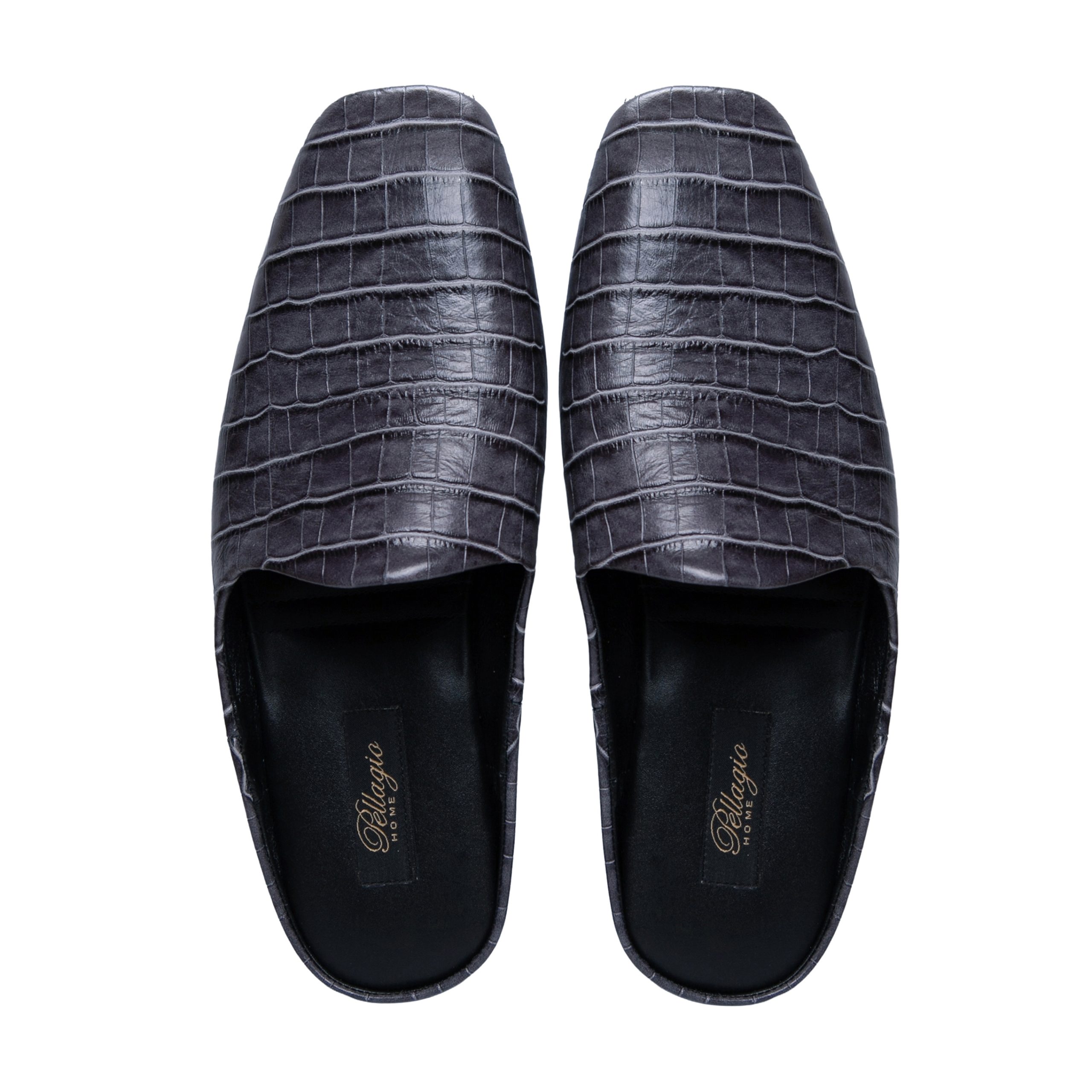 Кімнатні тапочки Pellagio 221 темно-сірий крокодил - Зображення 3